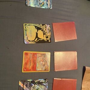 Pokemon Trading Cards - Black, Gold, Red